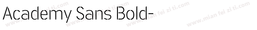 Academy Sans Bold字体转换
